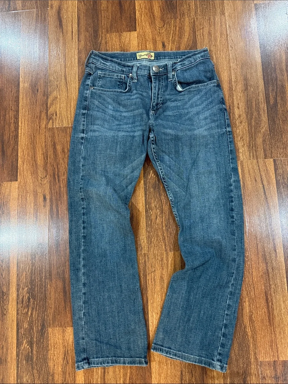 Wrangler Men’s Dark Blue Bootcut Denim Jeans